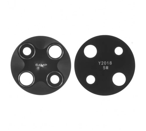 Скло камери для Xiaomi Poco F2 Pro, Redmi K30 Pro, чорне, без рамки, M2004J11G