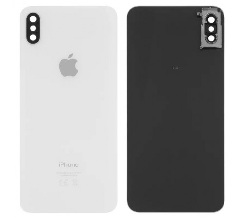 Задня панель корпусу для iPhone XS Max, біла + скло камери, small hole