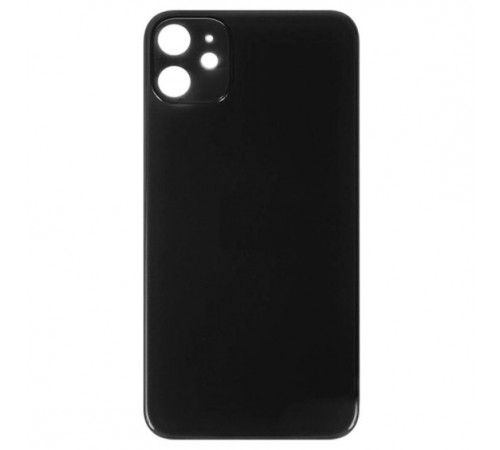 Задняя панель корпуса для iPhone 11, черная, не нужно снимать стекло камеры, Original (PRC), big hole Задняя панель корпуса для iPhone 11, черная, не нужно снимать стекло камеры, Original (PRC), big hole
