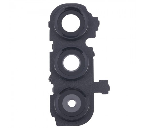 Стекло камеры для Samsung A165 Galaxy A16, черное, с рамкой