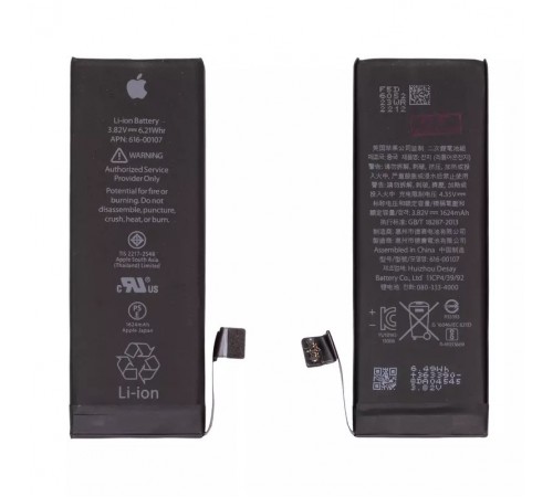 Акумулятор G-OCA Pro iPhone SE, Li-ion, 3,82 В, 1624 мАг, Original (PRC), оригінальний IC, #616-00107