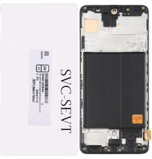 Дисплей для Samsung A515 Galaxy A51, черный, с рамкой, Original