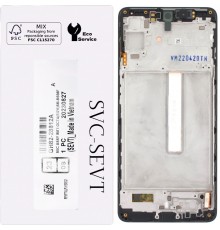 Дисплей для Samsung M536 Galaxy M53, черный, с рамкой, Original, сервисная упаковка, #GH82-28812A