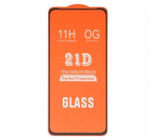 Захисне скло для Realme C67 4G, C67 5G, сумісне з чохлом, Full Glue, (без упаковки), чорний