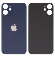 Задня панель корпусу для iPhone 12 mini, синя, big hole