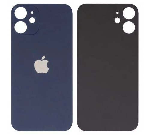 Задня панель корпусу для iPhone 12 mini, синя, big hole Задня панель корпусу для iPhone 12 mini, синя, big hole