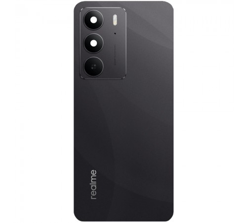 Задня панель корпусу для Realme C75 4G, чорна (Black) + скло камери