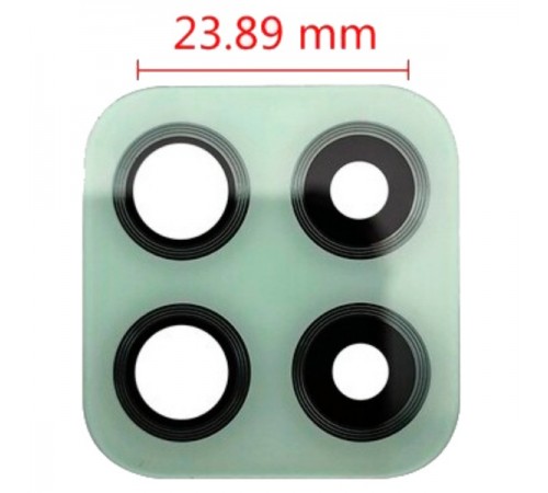 Стекло камеры для Samsung A225 Galaxy A22, зеленое, без рамки