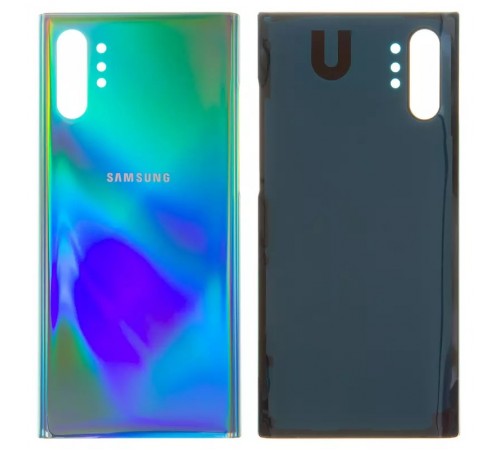 Задняя панель корпуса для Samsung N975F Galaxy Note 10 Plus, серебристая (Aurora Glow)