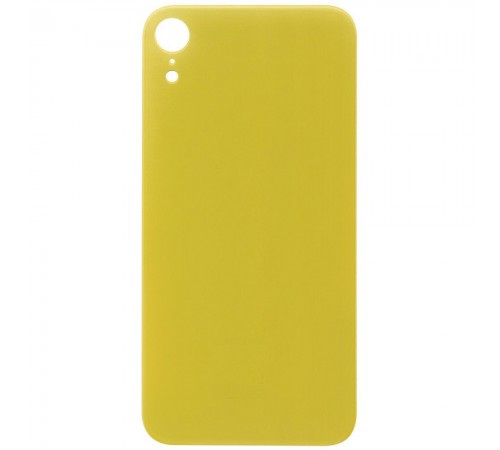 Задня панель корпусу для iPhone XR, жовта, не потрібно знімати скло камери, High Copy big hole