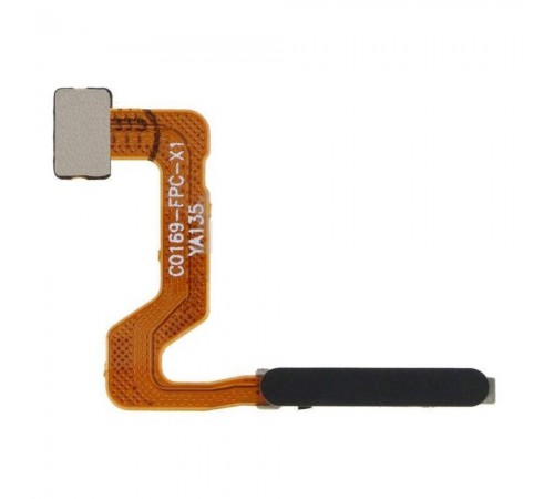 Шлейф для Oppo A52, A72, A92, сканера відбитка пальця (Touch ID), чорний (Twilight Black), Original (PRC)