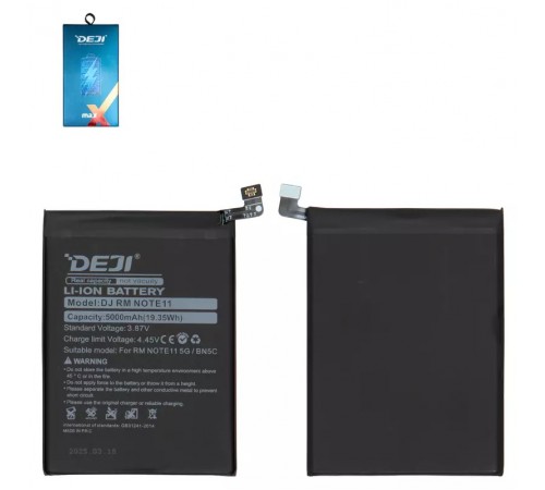Акумулятор Deji BN5C для Xiaomi Poco M4 Pro 5G, Redmi Note 11T 5G, Li-ion, 3,87 В, 5000 мАг