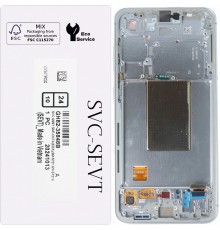 Дисплей для Samsung S721 Galaxy S24 FE, серебристый (Blue, Yellow, Gray, Mint), с рамкой, Original, сервисная упаковка, #GH82-35848B