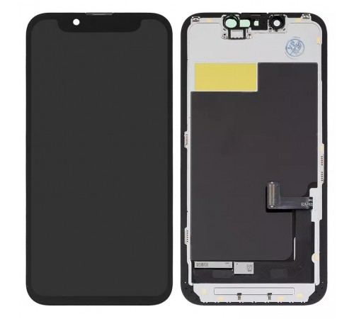 Дисплей для iPhone 13 mini, черный, с рамкой, Copy, Tianma, (TFT)