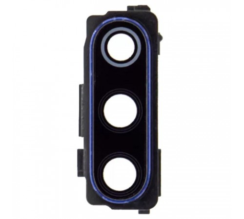 Скло камери для Xiaomi Mi 9, синє (Ocean Blue), з рамкою