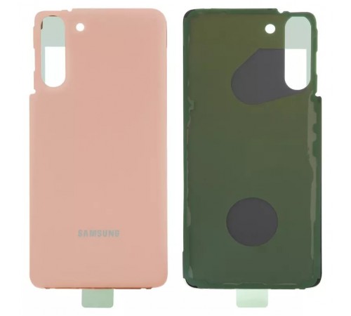 Задняя панель корпуса для Samsung G991 Galaxy S21 5G, розовая Задняя панель корпуса для Samsung G991 Galaxy S21 5G, розовая