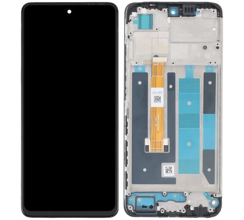 Дисплей для Realme C55, черный, с рамкой, Original (PRC)