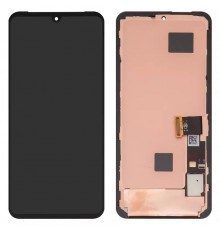 Дисплей для Google Pixel 8, чорний, з рамкою, High Copy з широким обідком, (OLED) GKWS6, G9BQD, GA04851-US, GZPFO, GPJ41