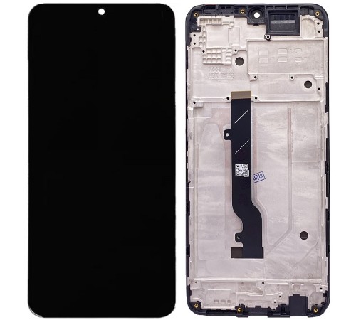 Дисплей для Infinix Note 11, чорний, з рамкою, High Copy (OLED)