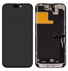 Дисплей для iPhone 14 Pro, чорний, з рамкою, Copy (TFT), ZY, LTPS FHD 