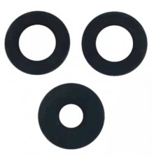 Скло камери для Samsung A346 Galaxy A34 5G, чорне, без рамки, комплект 3 шт.