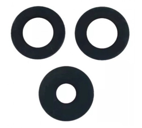 Скло камери для Samsung A346 Galaxy A34 5G, чорне, без рамки, комплект 3 шт.