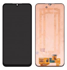 Дисплей для Samsung A256 Galaxy A25, черный, без рамки, Оригинал (переклеено стекло)