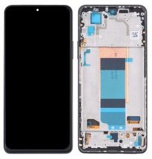 Дисплей для Xiaomi Poco F4, черный (Night Black), с рамкой, High Copy (OLED)
