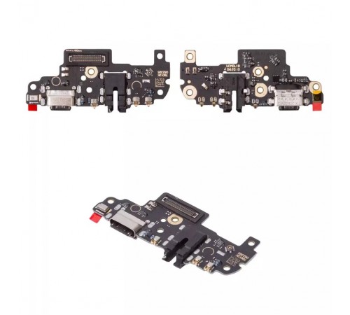 Шлейф для Xiaomi Redmi Note 8 Pro, коннектора зарядки, коннектора наушников, микрофона, плата зарядки, High Copy