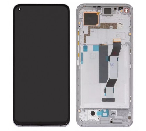 Дисплей для Xiaomi Mi 10T, Mi 10T Pro, Redmi K30s, сріблястий, з рамкою, Original (PRC), M2007J3SG, M2007J3SY, M2007J3SP, M2007J3SI, M2007J17C, M2007J3SC