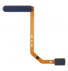 Шлейф для Samsung A155 Galaxy A15, A156 Galaxy A15 5G, M156 Galaxy M15, кнопки включения, сканера отпечатка пальца (Touch ID), синий (Dark Blue), Original (PRC)