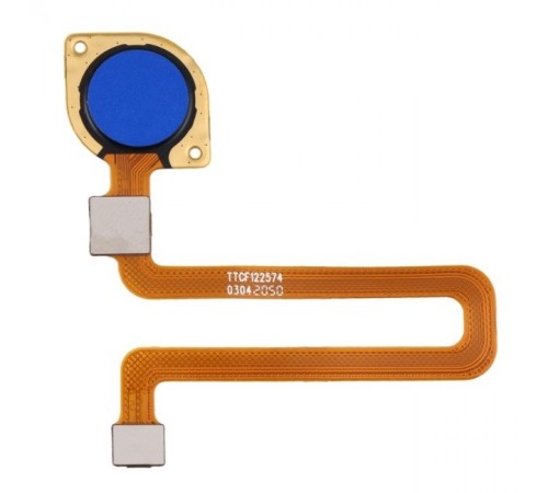 Шлейф для Xiaomi Redmi 9C, сканера отпечатка пальца (Touch ID), синий (Twilight Blue), Original (PRC)