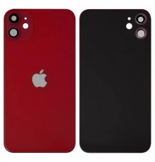 Задняя панель корпуса для iPhone 11, красная + стекло камеры, small hole