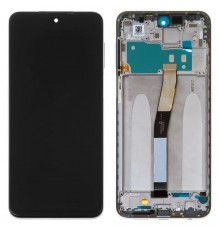 Дисплей для Xiaomi Redmi Note 9 Pro, Redmi Note 9S, білий (Glacier White), з рамкою, High Copy M2003J6B2G, M2003J6A1G