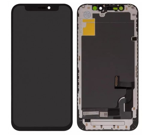 Дисплей для iPhone 12 mini, чорний, з рамкою, Copy (TFT), ZY, LTPS