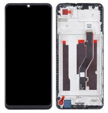 Дисплей для ZTE Blade A72 4G, чорний, з рамкою, Original (PRC)