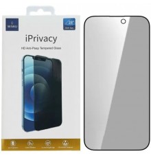 Защитное стекло для Apple iPhone 14 Pro Max, iPhone 15 Plus, антишион, Wiwu iPrivacy Tempered Glass