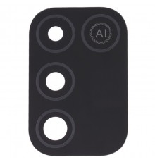 Скло камери для Infinix Hot 10 Play, Hot 11 Play, чорне (Obsidian Black), без рамки