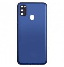 Задня панель корпусу для Samsung M215 Galaxy M21, синя (Midnight Blue) + скло камери
