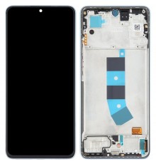 Дисплей для Xiaomi Redmi Note 13 4G, синій (Ice Blue), з рамкою, High Copy (OLED)