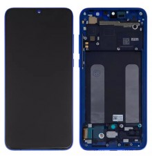 Дисплей для Xiaomi Mi 9 Lite, Mi CC9, синий, с рамкой, Original (PRC), M1904F3BG