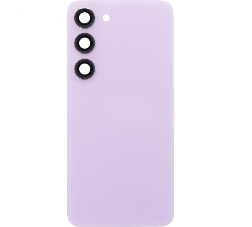 Задняя панель корпуса для Samsung S911 Galaxy S23, розовая (Lavender) + стекло камеры