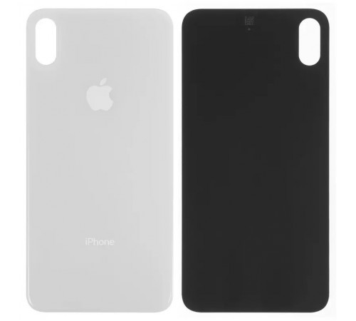 Задняя панель корпуса для iPhone XS Max, белая, нужно снять стекло камеры, small hole