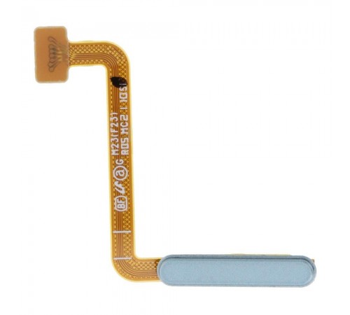 Шлейф для Samsung M236B Galaxy M23, кнопки увімкнення, сканера відбитка пальця (Touch ID), голубий (Light Blue), Original (PRC)