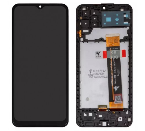 Дисплей для Samsung A135 Galaxy A13, M135 Galaxy M13, чорний, з рамкою, FLYCDI, BS066FBM-L01-D800_R5.7 Дисплей для Samsung A135 Galaxy A13, M135 Galaxy M13, чорний, з рамкою, FLYCDI, BS066FBM-L01-D800_R5.7