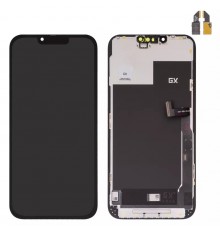Дисплей для iPhone 13 Pro Max, чорний, з рамкою, High Copy без мікросхеми, (OLED), GX OEM hard