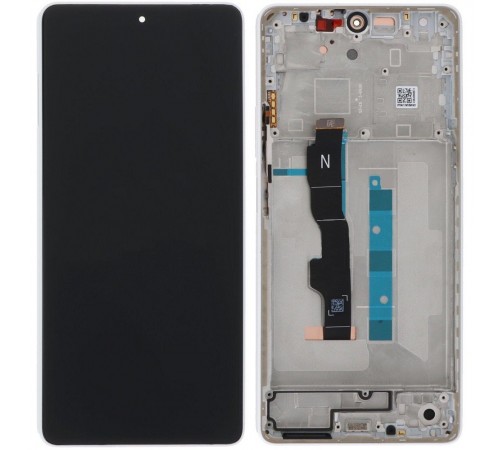 Дисплей для Xiaomi Redmi Note 13 5G, білий (Arctic White), з рамкою, Original (PRC)