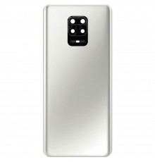 Задняя панель корпуса для Xiaomi Redmi Note 9 Pro, Redmi Note 9 Pro Max, белая (Glacier White) + стекло камеры, 64 Мп