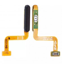 Шлейф для Samsung M526 Galaxy M52, кнопки увімкнення, сканера відбитка пальця (Touch ID), чорний (Blazing Black), Original (PRC)