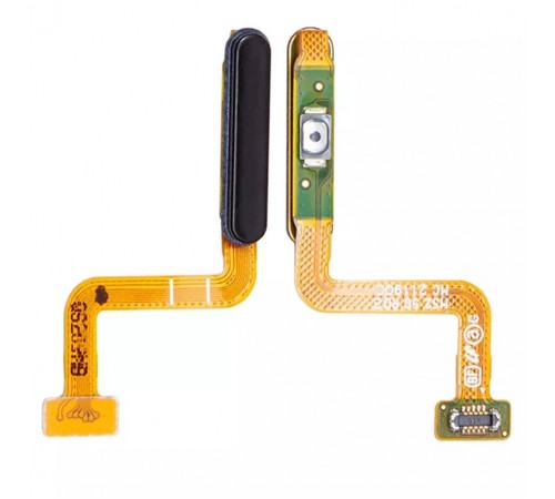 Шлейф для Samsung M526 Galaxy M52, кнопки увімкнення, сканера відбитка пальця (Touch ID), чорний (Blazing Black), Original (PRC)